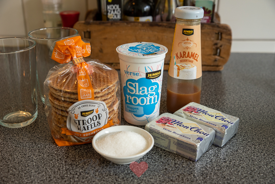 Stroopwafel Monchou toetje Stroopwafel Monchou toetje