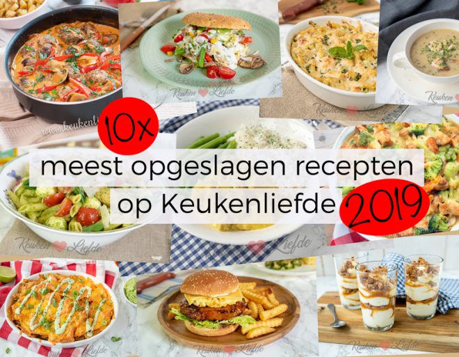 10x meest opgeslagen recepten van 2019