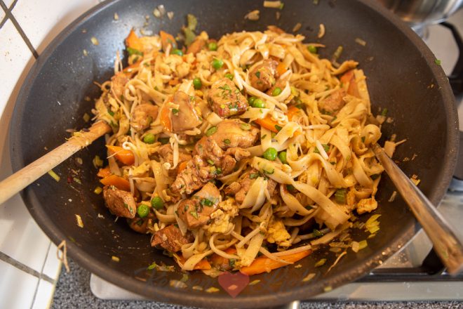 Meng en warm alles door