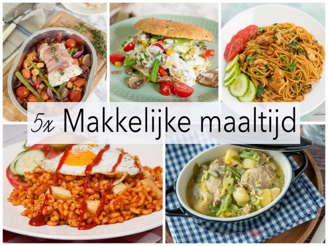 5x makkelijke maaltijd
