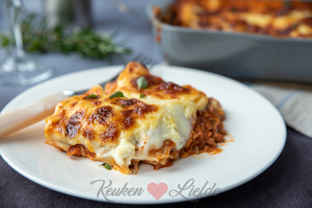 Lasagne bolognese met bechamelsaus