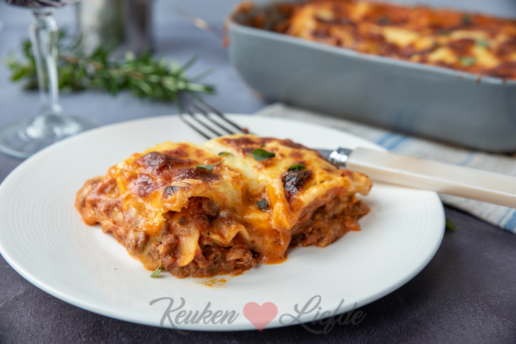 Lasagne bolognese met bechamelsaus