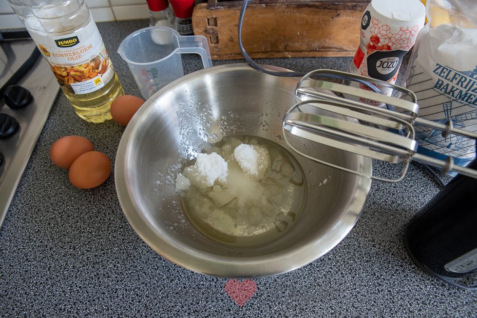 Vanillecake met zonnebloemolie