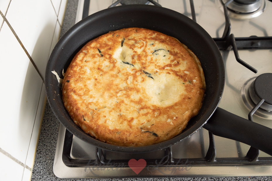 Japanse pannenkoek met witte kool