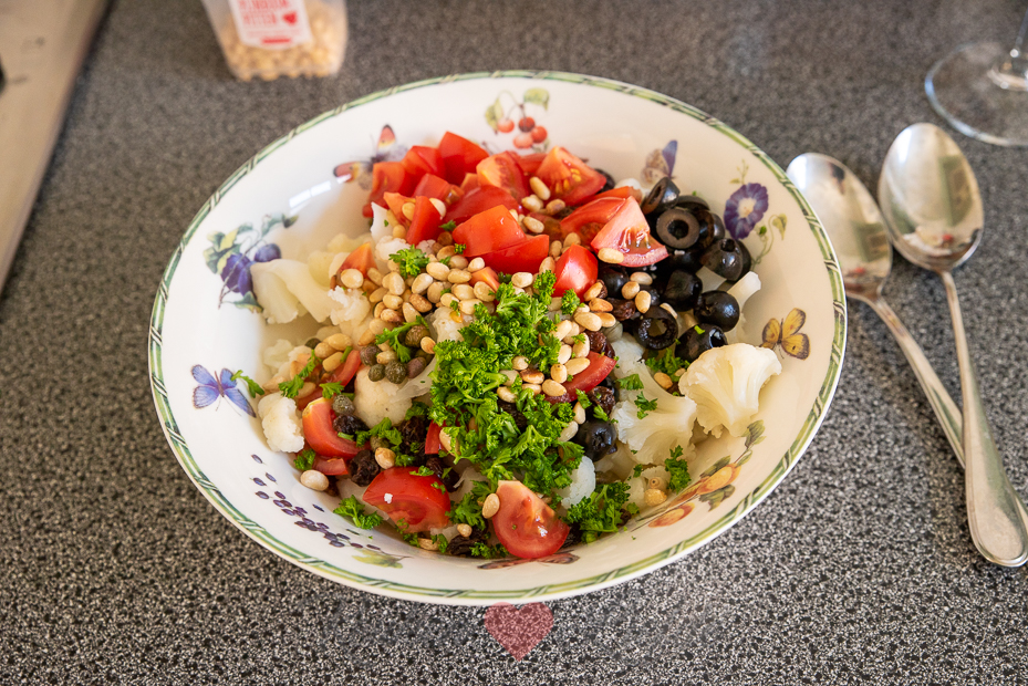 Siciliaanse bloemkoolsalade