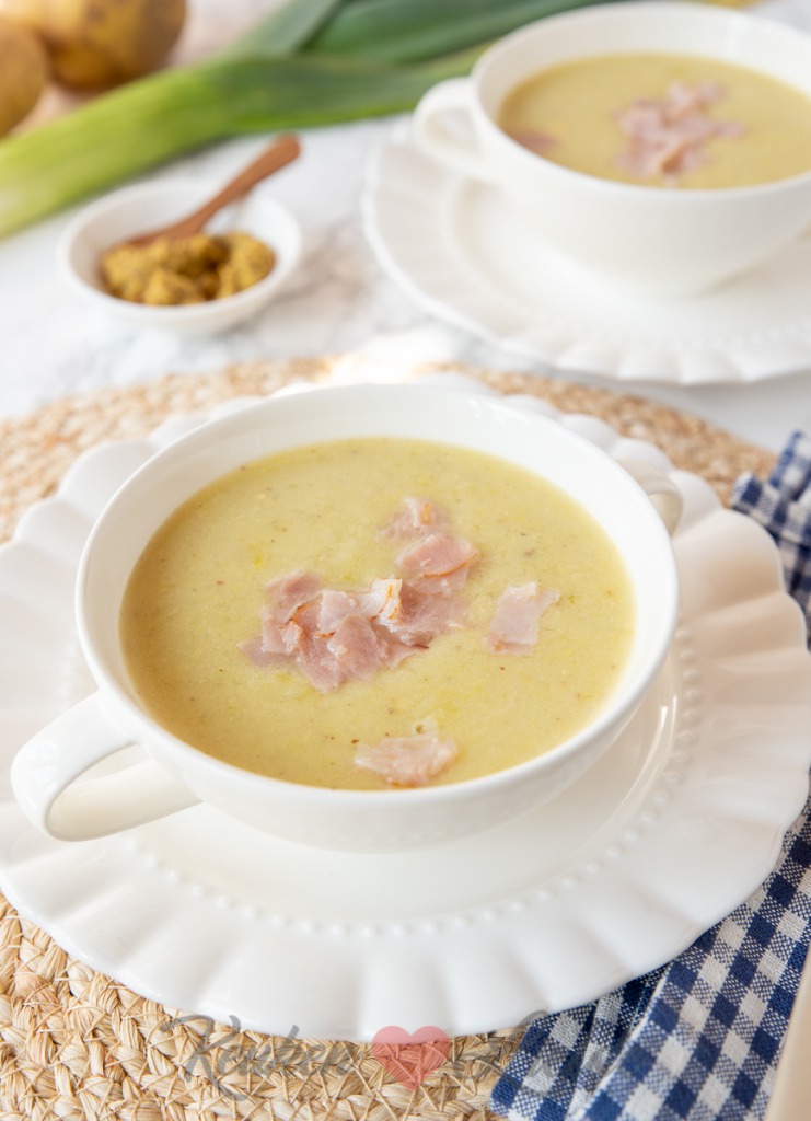 Romige preisoep met mosterd en beenham Romige preisoep met mosterd en beenham