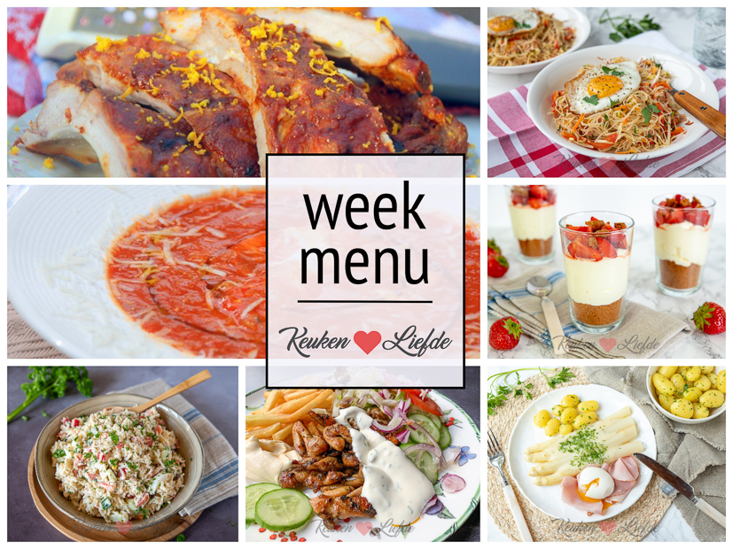Weekmenu 22-2020 Weekmenu 22-2020