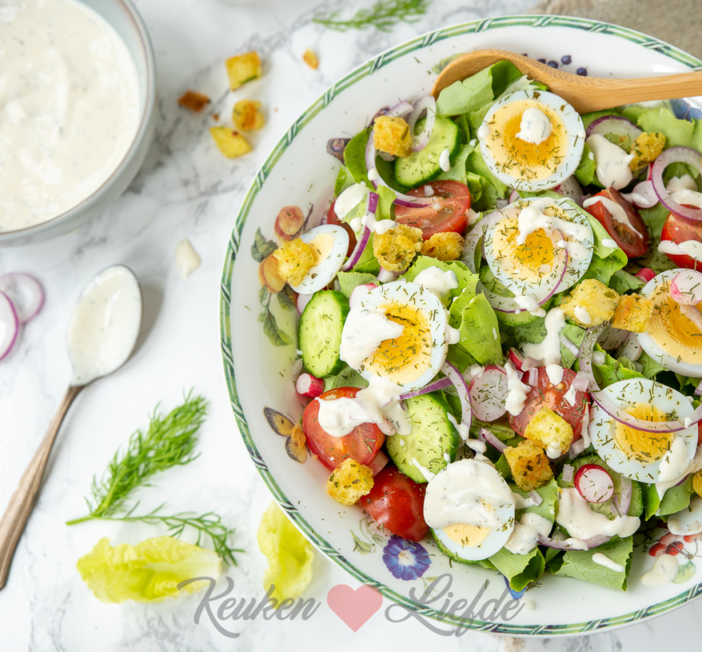 Aangemaakte basis salade Aangemaakte basis salade