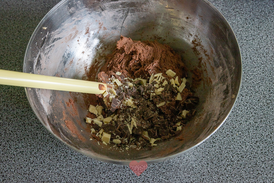 Double chocolate chip cookies