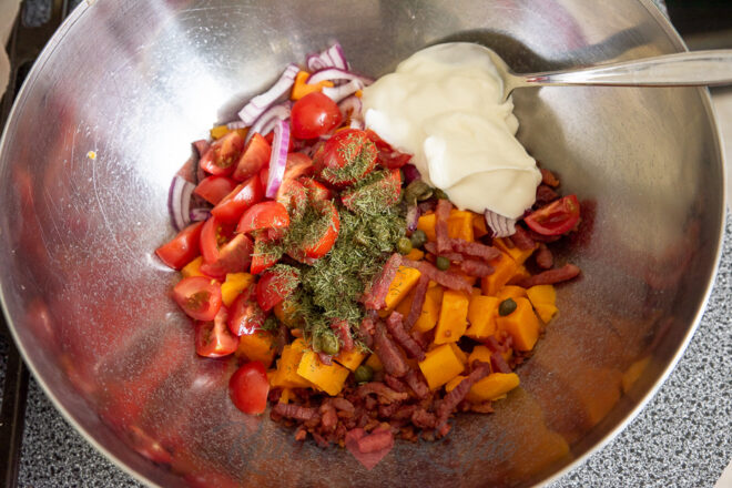 Meng de ingrediënten 