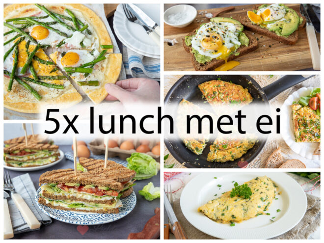 5x lunch met ei