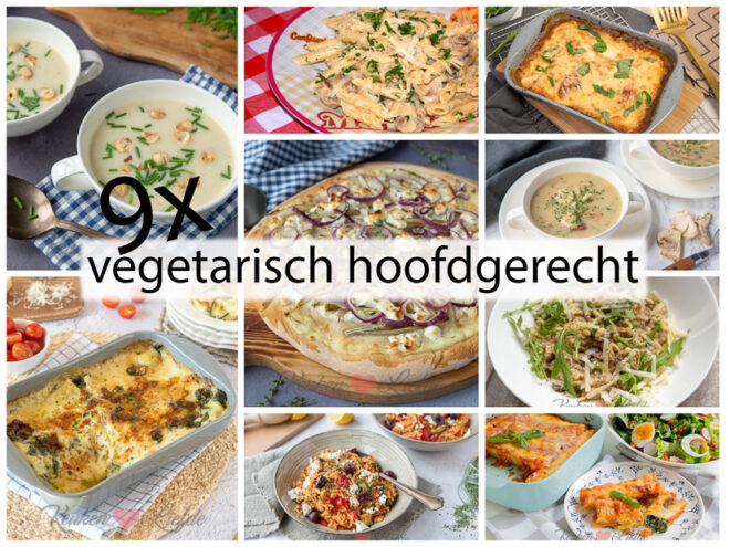 9x vegetarisch hoofdgerecht