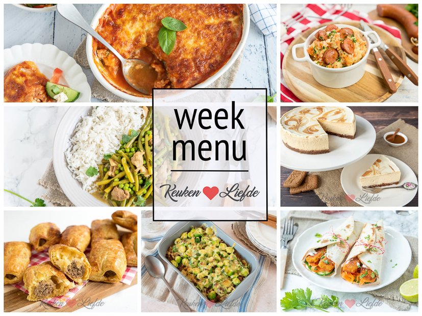 Weekmenu 40-2020 Weekmenu 40-2020