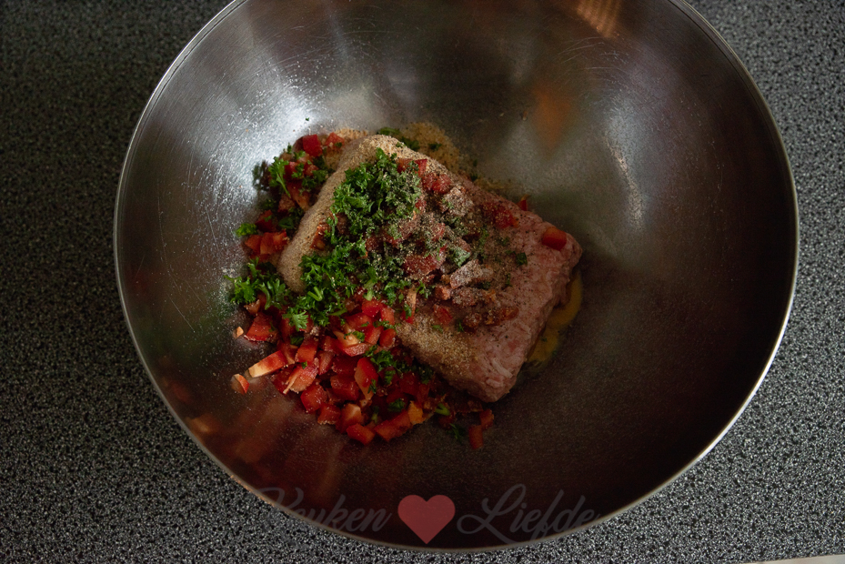 Hartige banketstaaf met gehakt