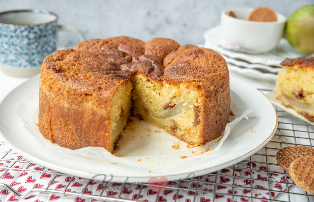 Stroopwafelcake met peer