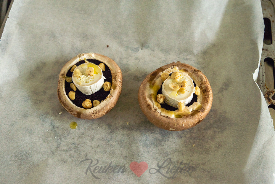 Portobello met geitenkaas Portobello met geitenkaas