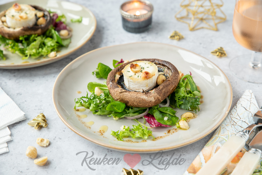 Portobello met geitenkaas