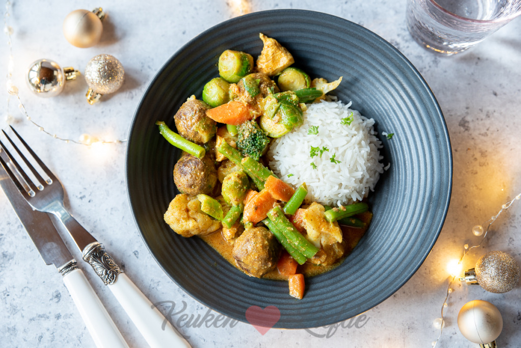 Kerstkliekjes curry