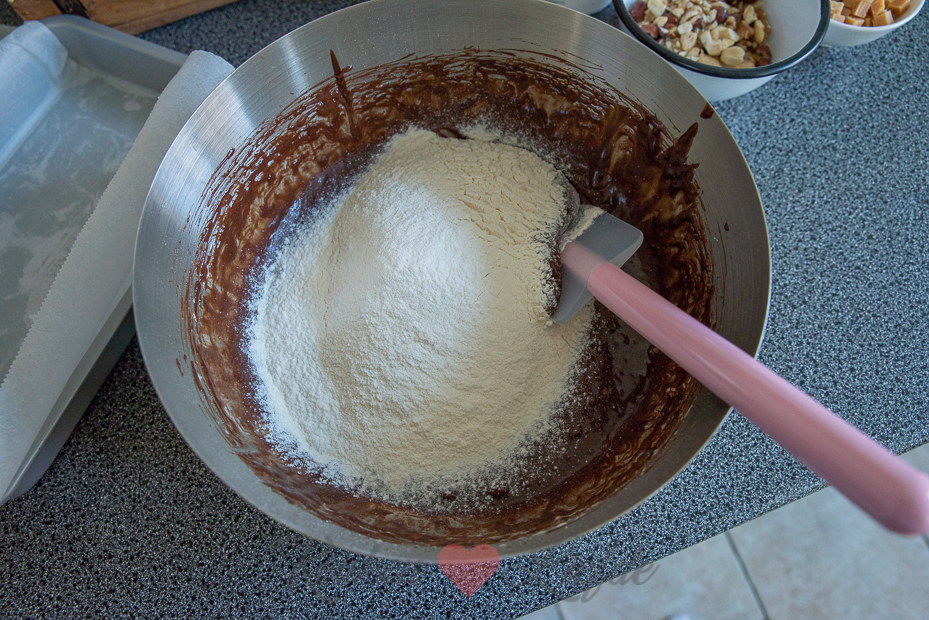 Brownie met fudge en noten