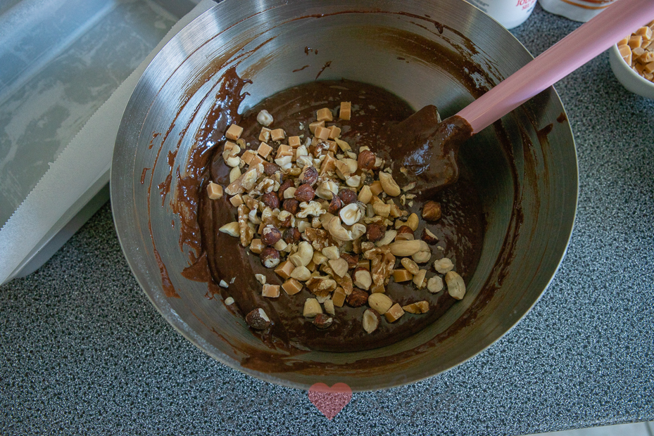 Brownie met fudge en noten