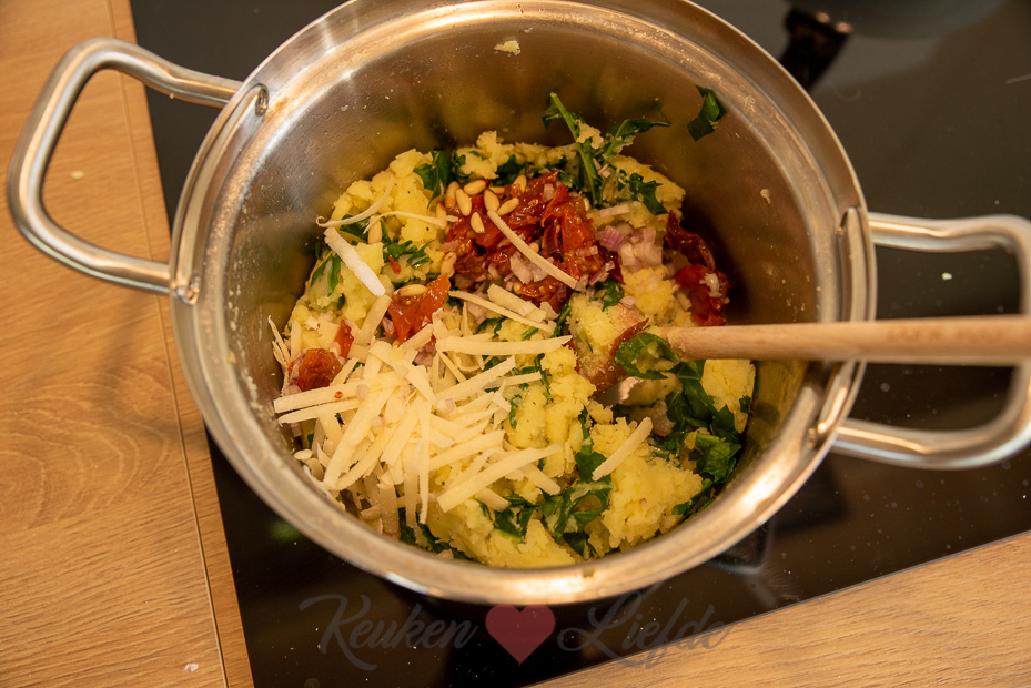 Italiaanse rucolastamppot