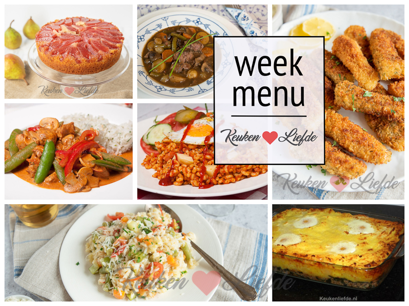 Weekmenu 41-2021 Weekmenu 41-2021