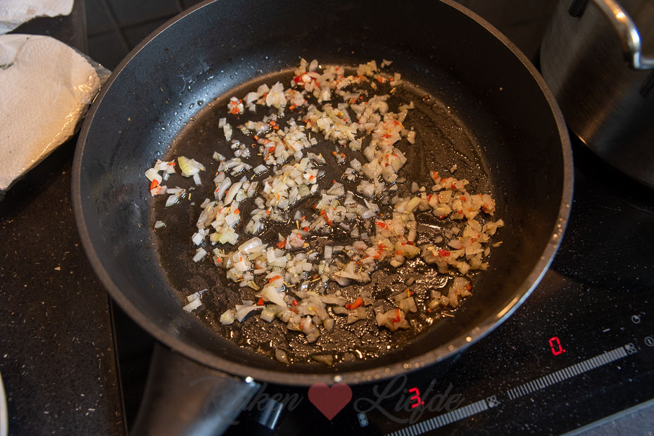 Romige pasta met kip en pompoen