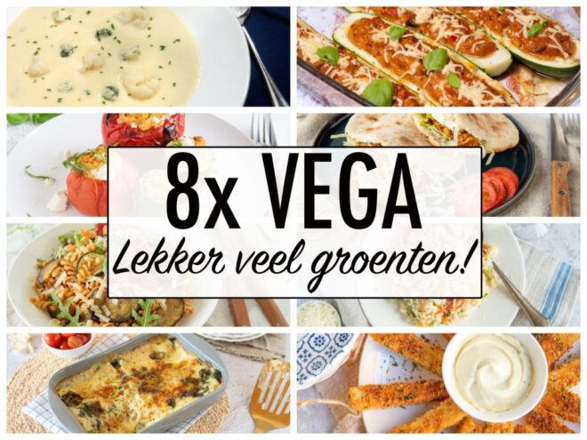 8x vega met lekker veel groenten