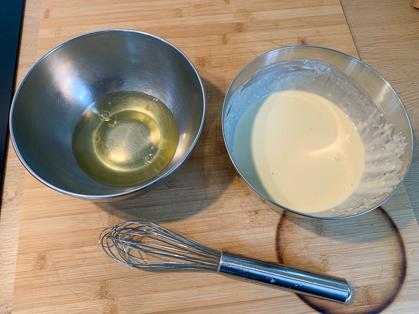 Hartige kaiserschmarren met spek en Gruyère Hartige kaiserschmarren met spek en Gruyère