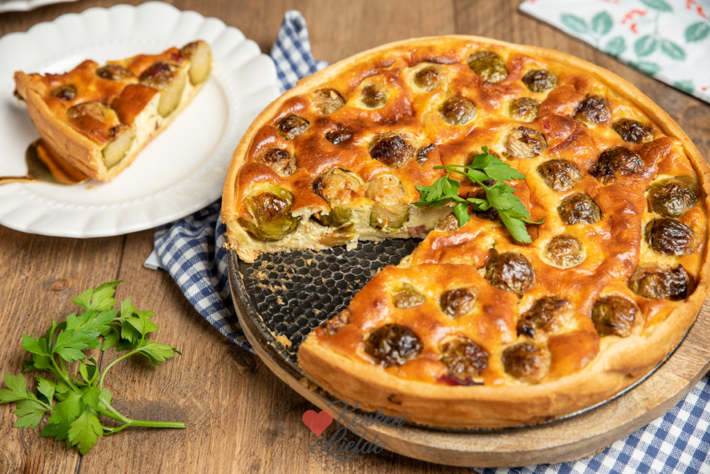 Quiche met spruitjes en spekjes