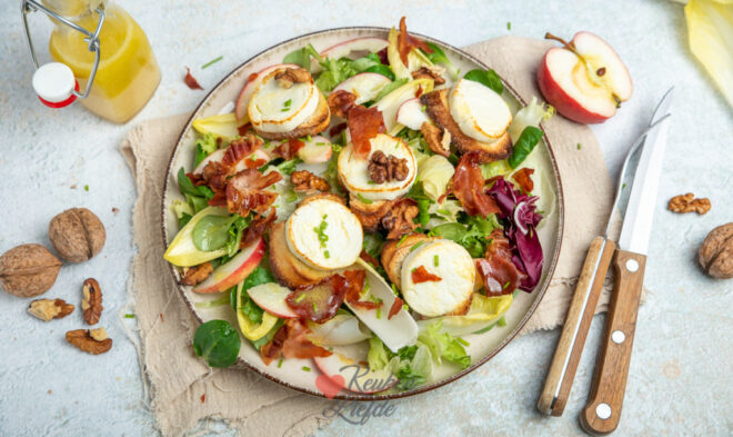 Salade met witlof, appel en geitenkaas