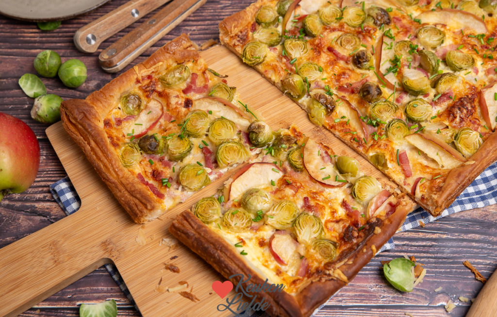 Flammkuchen met spruitjes