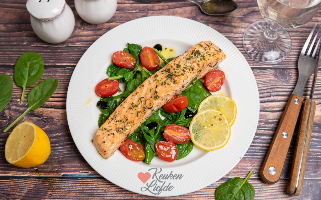 Gestoomde zalm (uit de Steam Aerofryer)