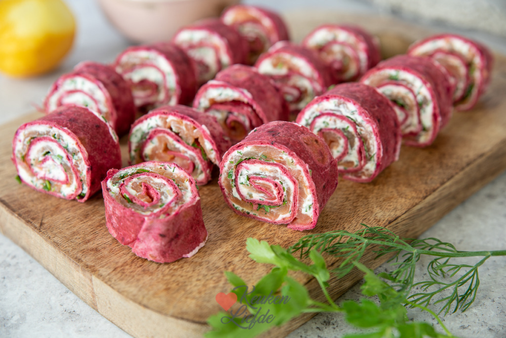 Wraphapje met zalm en roomkaas Wraphapje met zalm en roomkaas