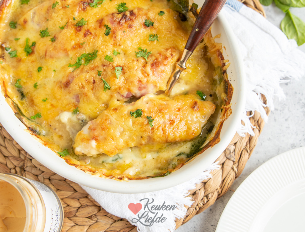 Kipschotel met truffelsaus