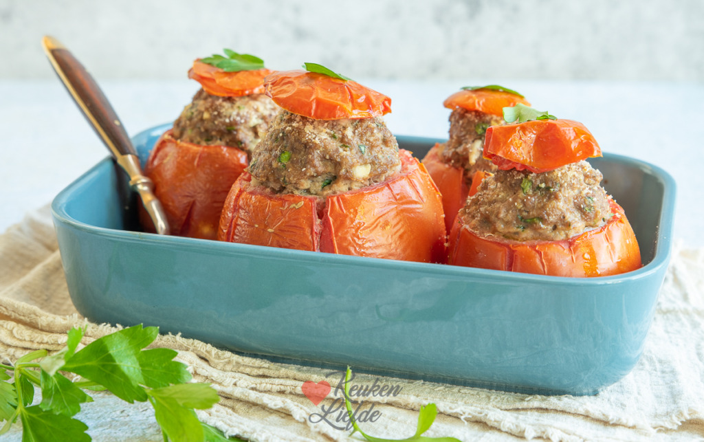 Gevulde tomaten met gehakt