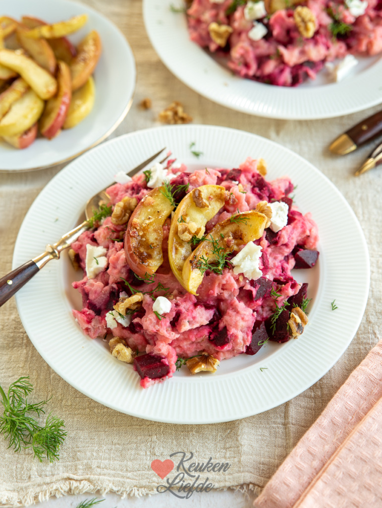 Bietenstamppot met appel en spekjes Bietenstamppot met appel en spekjes