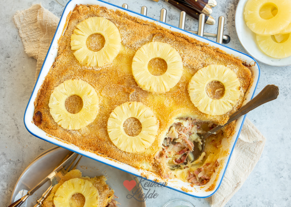 Zuurkoolschotel met beenham