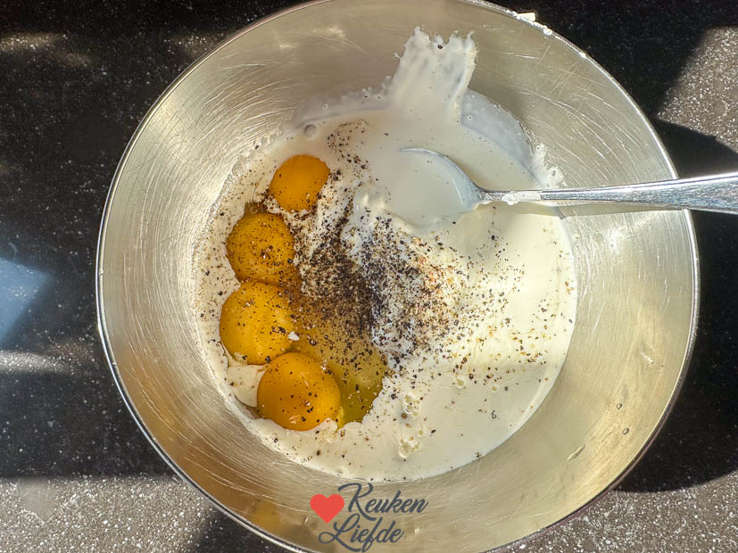 Hartige taart met gehakt