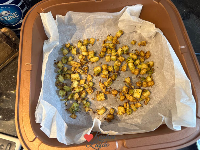 Maak de broodcroutons