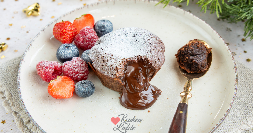 Chocolade lava cakejes