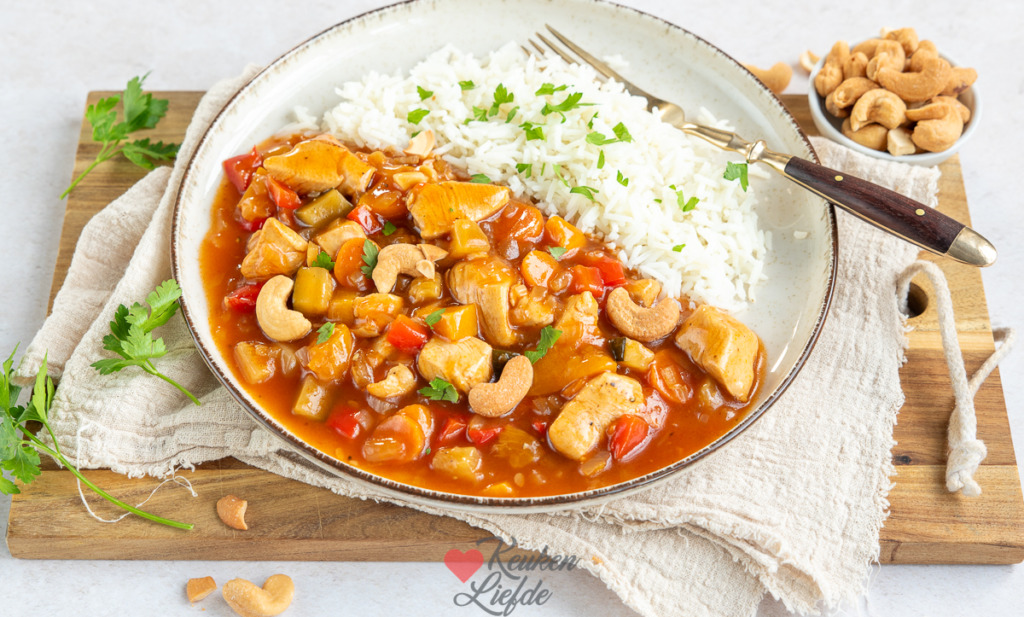 Chicken tonight met perzik Chicken tonight met perzik