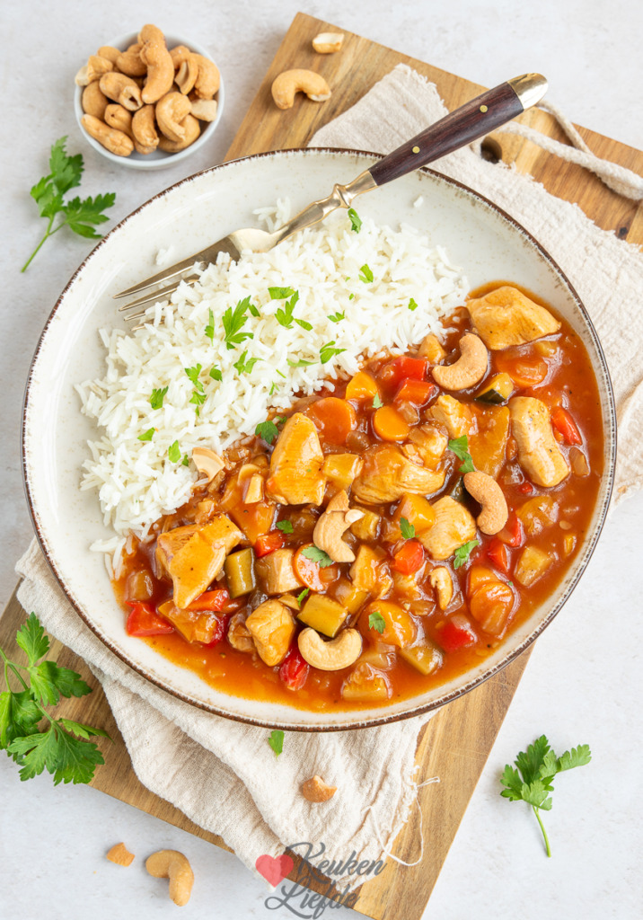 Chicken tonight met perzik Chicken tonight met perzik