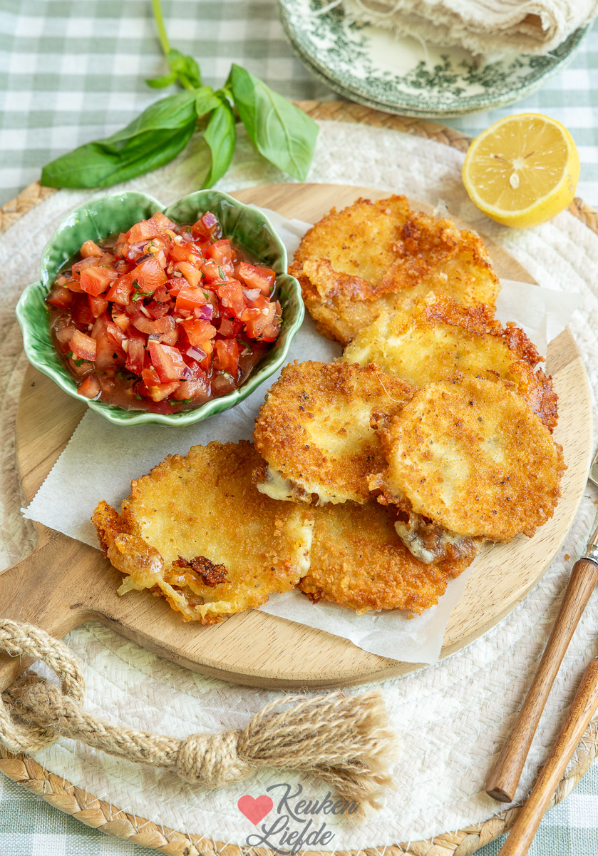 Gebakken mozzarella Gebakken mozzarella