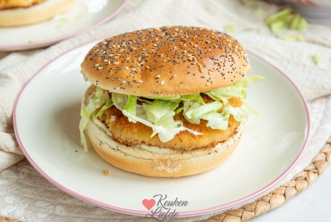 Krokante kipburger