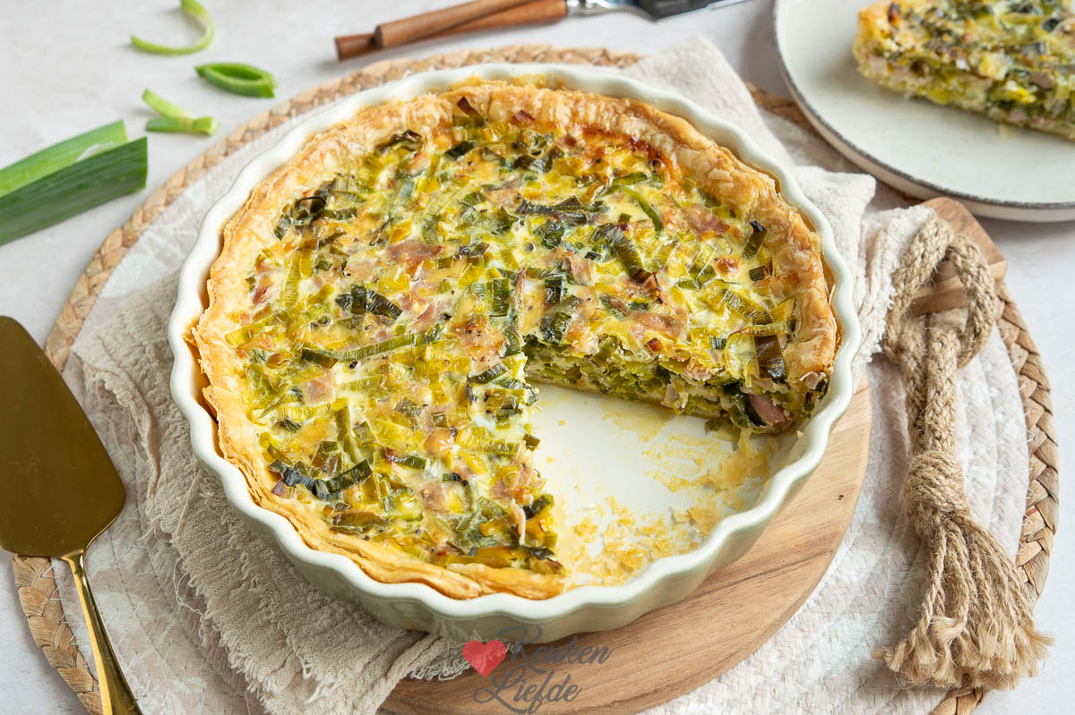 Quiche met prei