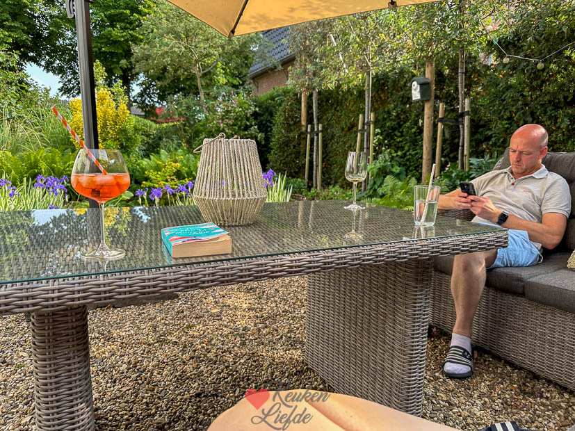 Chillen in de tuin