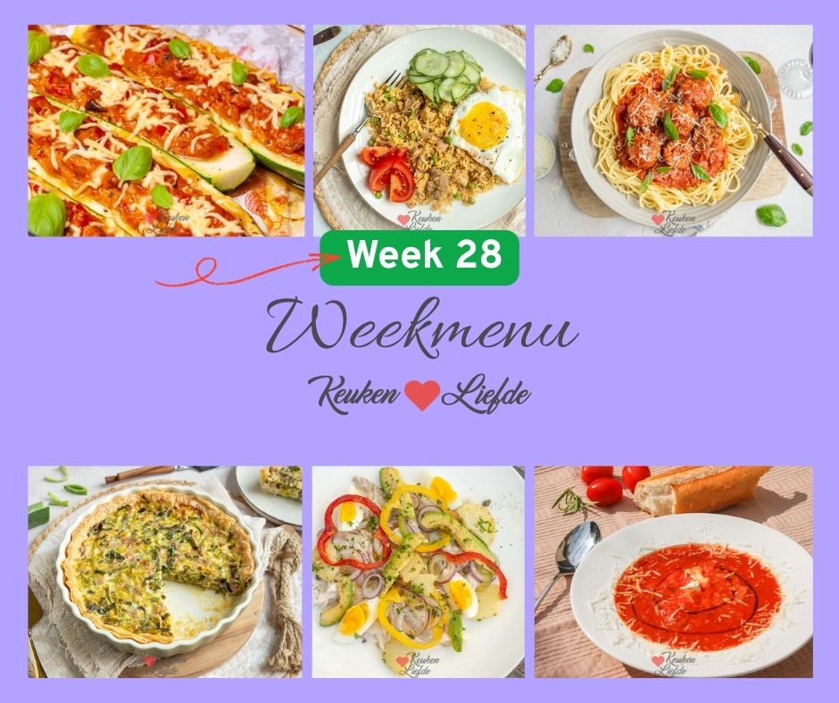 Weekmenu 28 2025 Weekmenu 28 2025