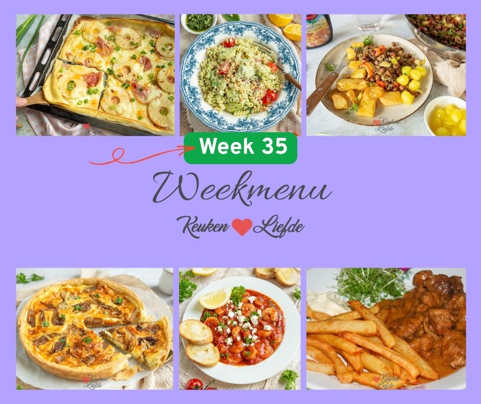 Weekmenu week 35 2025 Weekmenu week 35 2025