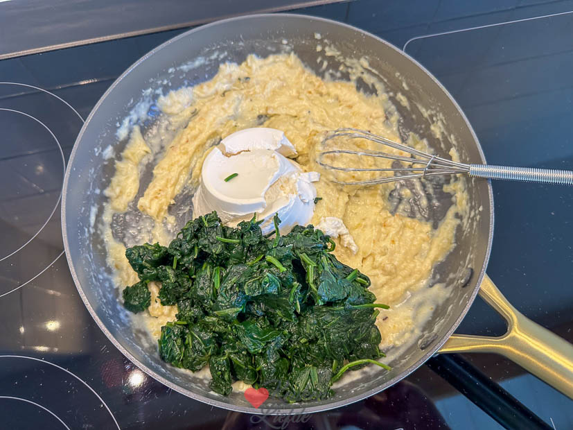 Spinazie en ricotta vulling maken